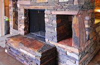 Process of Building a stone fireplaces